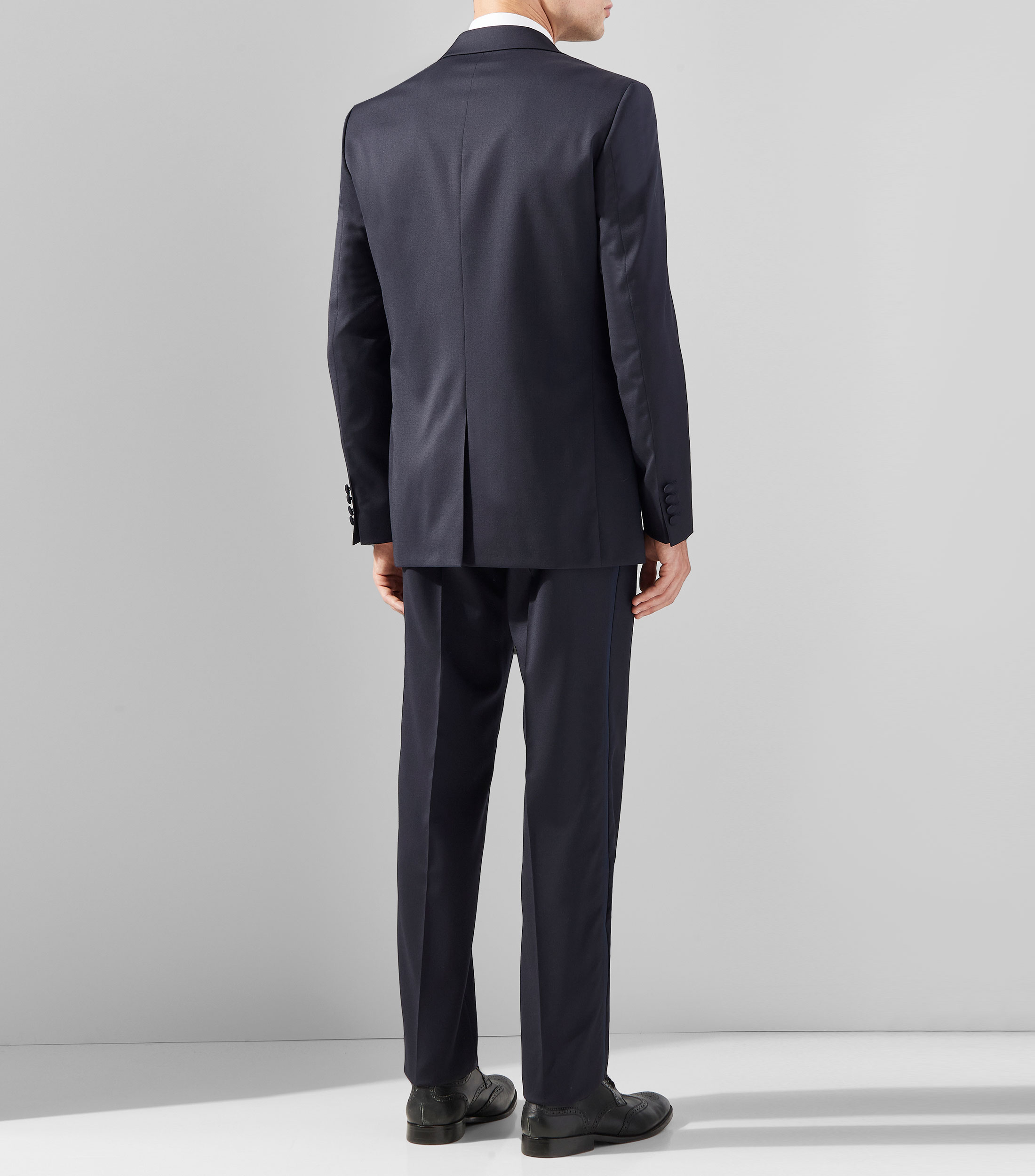 Traje de lana corte regular liso Hombre